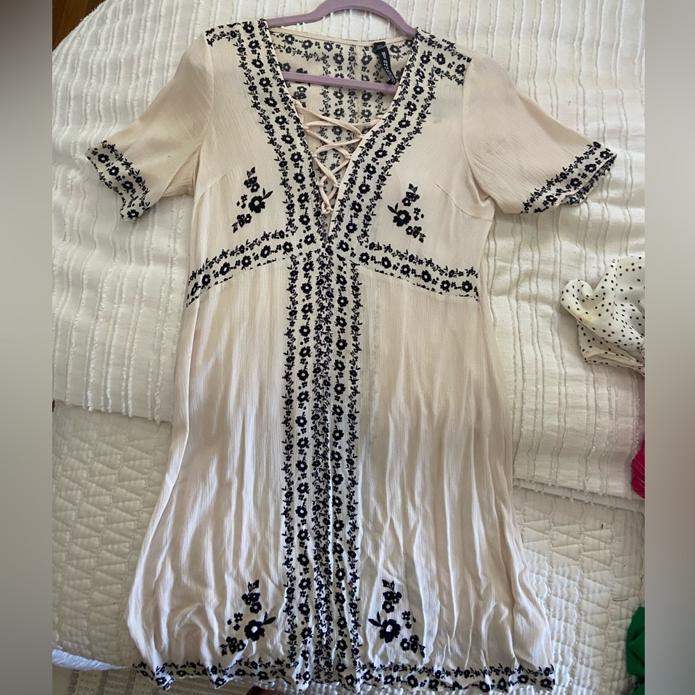 Design Lab Printed Mini Dress